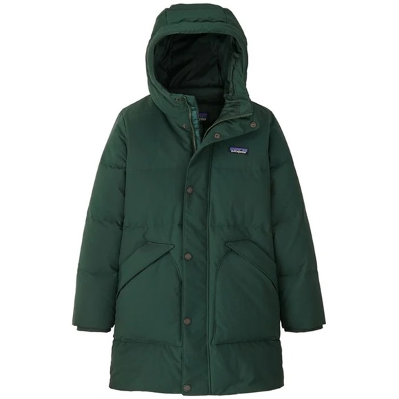 Kid's Downdraft Parka - Pinyon Green - XL (14) - Picture 6 of 6